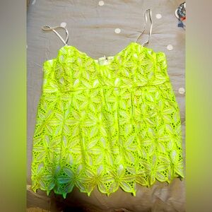 Lily Pulitzer electric yellow tank top